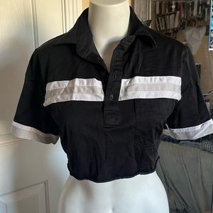 Cropped polo t-shirt